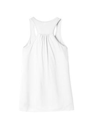 BELLA+CANVAS Women's Flowy Racerback Tank (White)