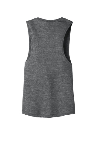 BELLA+CANVAS Women's Flowy Scoop Muscle Tank (Asphalt Slub)