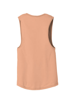 BELLA+CANVAS Women's Flowy Scoop Muscle Tank (Peach)