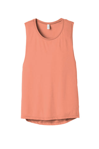 BELLA+CANVAS Women's Flowy Scoop Muscle Tank (Sunset)