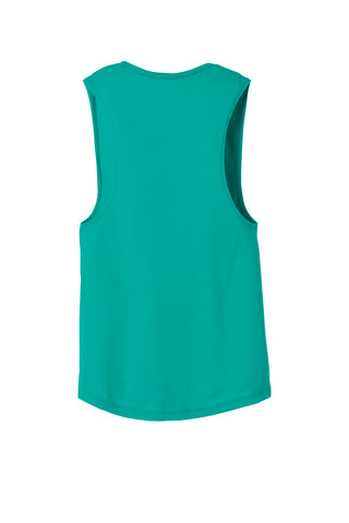 BELLA+CANVAS Women's Flowy Scoop Muscle Tank (Teal)