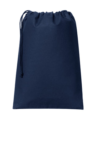 Port Authority Core Cotton Drawstring Bag (River Blue Navy)