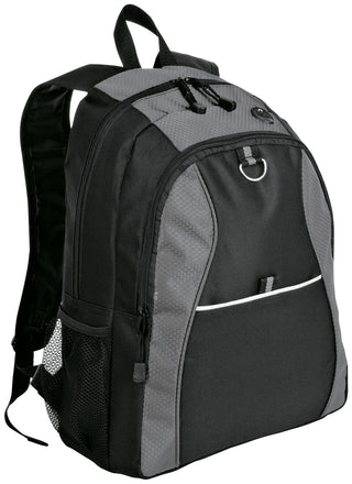 Port Authority Contrast Honeycomb Backpack (Grey/ Black)