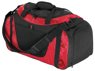 Port Authority Small Two-Tone Duffel (Red/ Black)