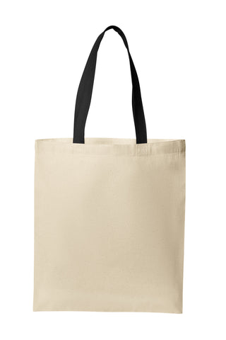 Port Authority Core Cotton Tote (Natural/ Deep Black)