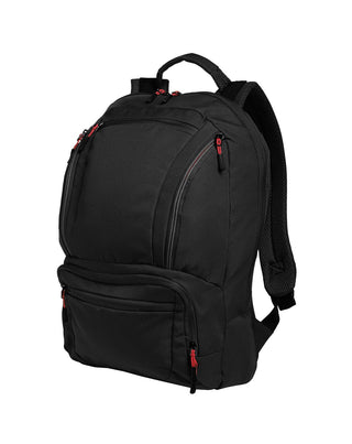Port Authority Cyber Backpack (Black/ Red)