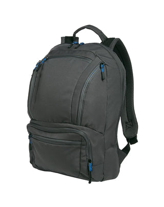 Port Authority Cyber Backpack (Dark Charcoal/ Royal)