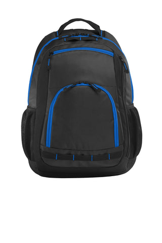 Port Authority Xtreme Backpack (Dark Grey/ Black/ Shock Blue)