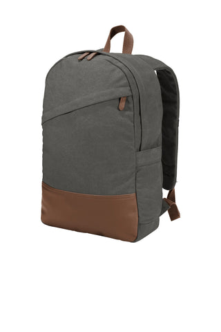 Port Authority Cotton Canvas Backpack (Dark Smoke Grey)