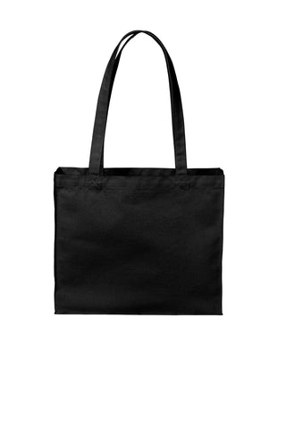 Port Authority Cotton Canvas Shopper Tote (Deep Black)