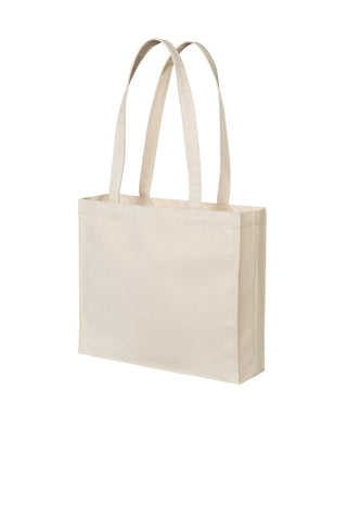 Port Authority Cotton Canvas Shopper Tote (Natural)