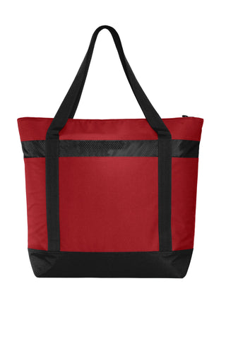 Port Authority Large Tote Cooler (Chili Red/ Black)