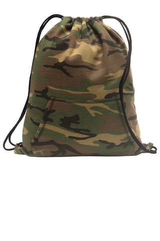 Port & Company Core Fleece Sweatshirt Cinch Pack (Military Camo)