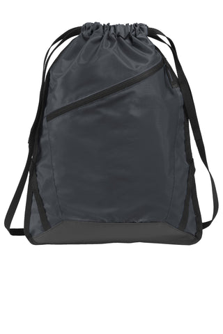 Port Authority Zip-It Cinch Pack (Graphite/ Black)