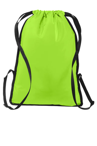 Port Authority Zip-It Cinch Pack (Lime Shock/ Black)