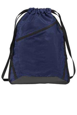 Port Authority Zip-It Cinch Pack (True Navy/ Black)