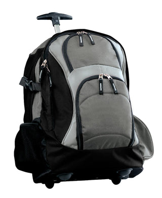 Port Authority Wheeled Backpack (Dark Grey/ Black)