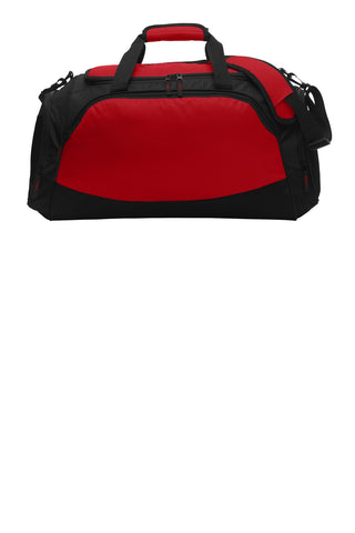 Port Authority Medium Active Duffel (True Red/ Black)