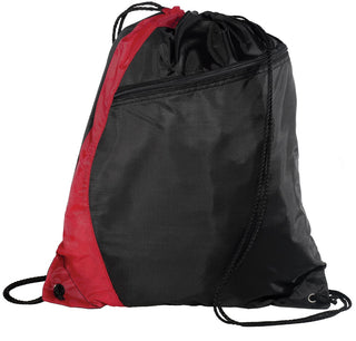 Port Authority Colorblock Cinch Pack (Red/ Black)