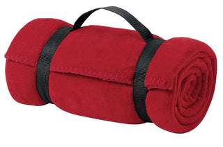 Port Authority Value Fleece Blanket with Strap (Red)