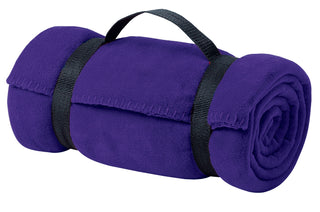 Port Authority Value Fleece Blanket with Strap (Purple)