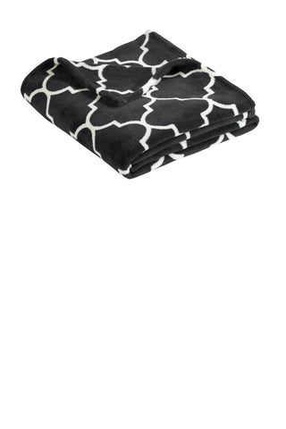 Port Authority Ultra Plush Blanket (Graphite/ Quatrefoil)