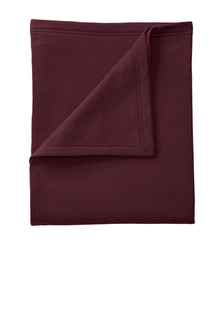 Port & Company Core Fleece Sweatshirt Blanket (Maroon)