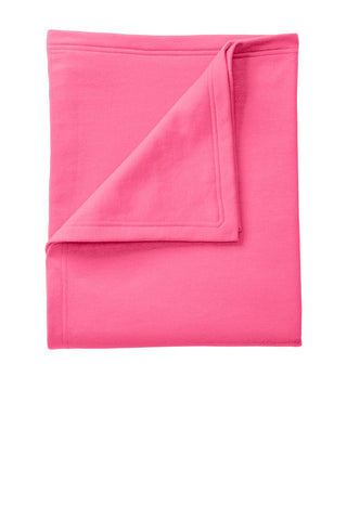 Port & Company Core Fleece Sweatshirt Blanket (Neon Pink)