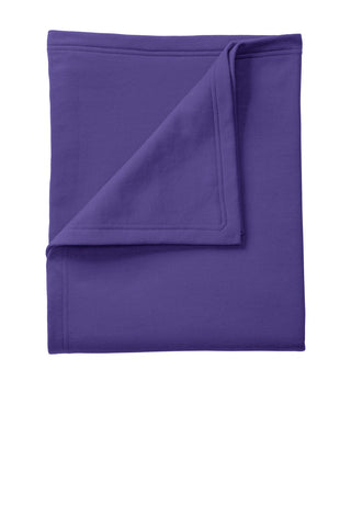 Port & Company Core Fleece Sweatshirt Blanket (Purple)