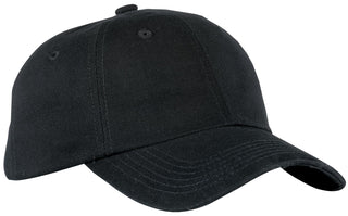Port Authority Brushed Twill Cap (Black)