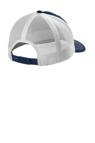 Port Authority Eco Snapback Trucker Cap (True Navy/ White)