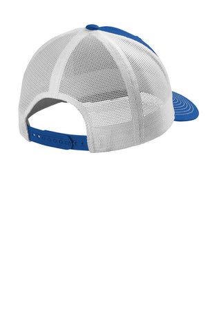 Port Authority Eco Snapback Trucker Cap (True Royal/ White)