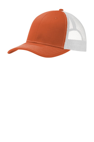 Port Authority Snapback Trucker Cap (Texas Orange/ White)