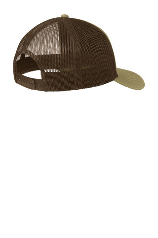 Port Authority Snapback Trucker Cap (True Khaki/ Coffee)