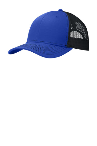 Port Authority Snapback Trucker Cap (True Royal/ Black)