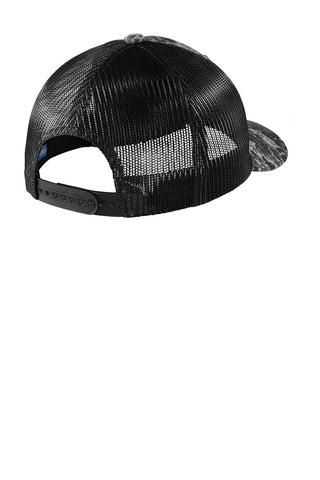 Port Authority Digi Camo Snapback Trucker Cap (Black Digi/ Black)