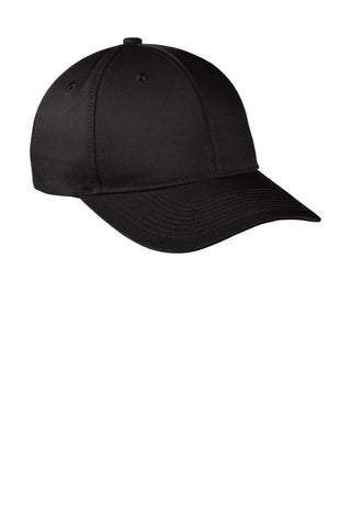 Port Authority Snapback Fine Twill Cap (Black)