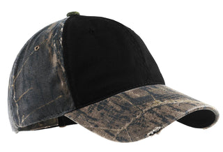 Port Authority Camo Cap with Contrast Front Panel (Mossy Oak New Break-Up/ Black)