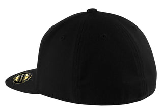 Port Authority Flexfit 210 Flat Bill Cap (Black)