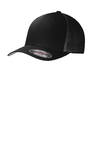 Port Authority Flexfit Mesh Back Cap (Black/ Black)