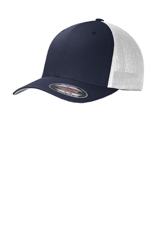 Port Authority Flexfit Mesh Back Cap (True Navy/ White)