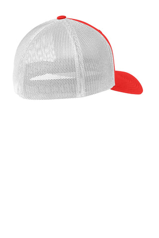 Port Authority Flexfit Mesh Back Cap (True Red/ White)