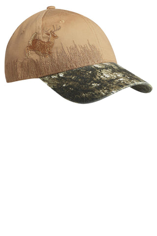 Port Authority Embroidered Camouflage Cap (Mossy Oak New Break-up/ Tan/ Deer)