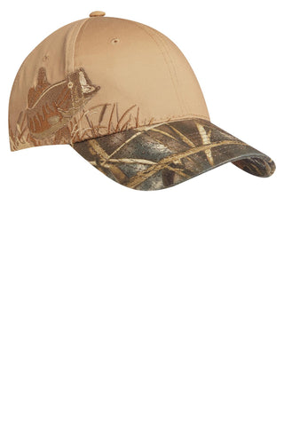 Port Authority Embroidered Camouflage Cap (Realtree MAX-5/ Tan/ Bass)