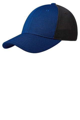 Port Authority Pique Mesh Cap (True Royal/ Black)