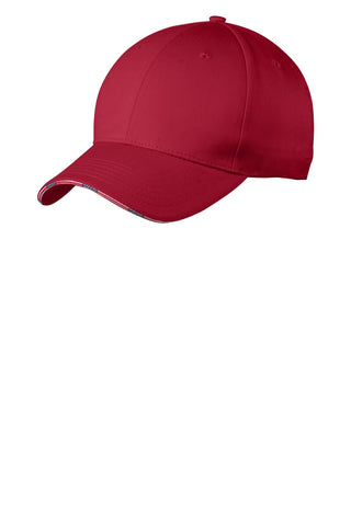 Port Authority Americana Flag Sandwich Cap (Deep Red)