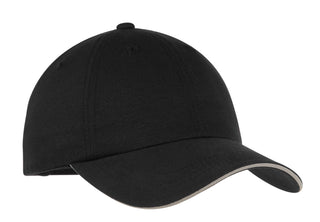 Port Authority Reflective Sandwich Bill Cap (Black/ Reflective)