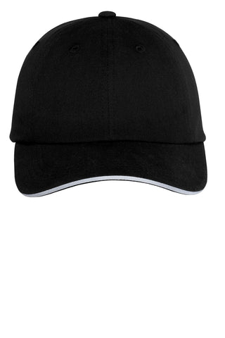 Port Authority Reflective Sandwich Bill Cap (Black/ Reflective)