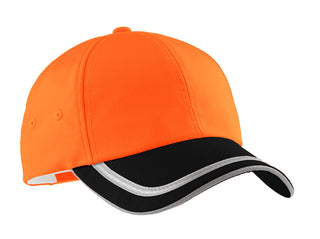 Port Authority Enhanced Visibility Cap (Safety Orange/ Black)