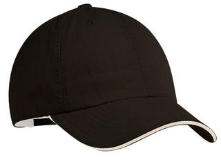 Port Authority Sandwich Bill Cap (Black/ Beige)